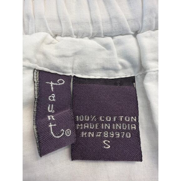 Faunt white tiered 100% Cotton BOHO prairie skirt SM - Picture 2 of 13